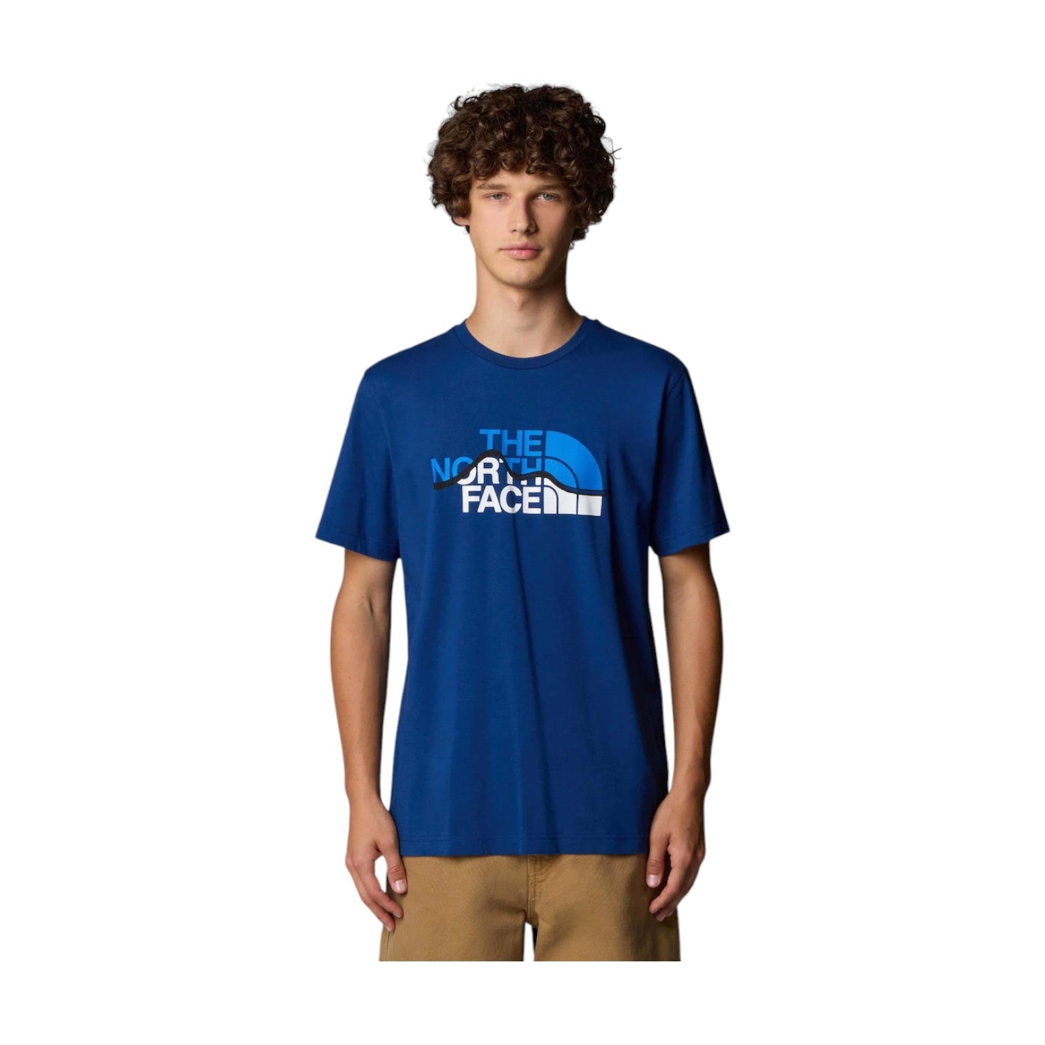 S/S Mountain Line T-Shirt Blue