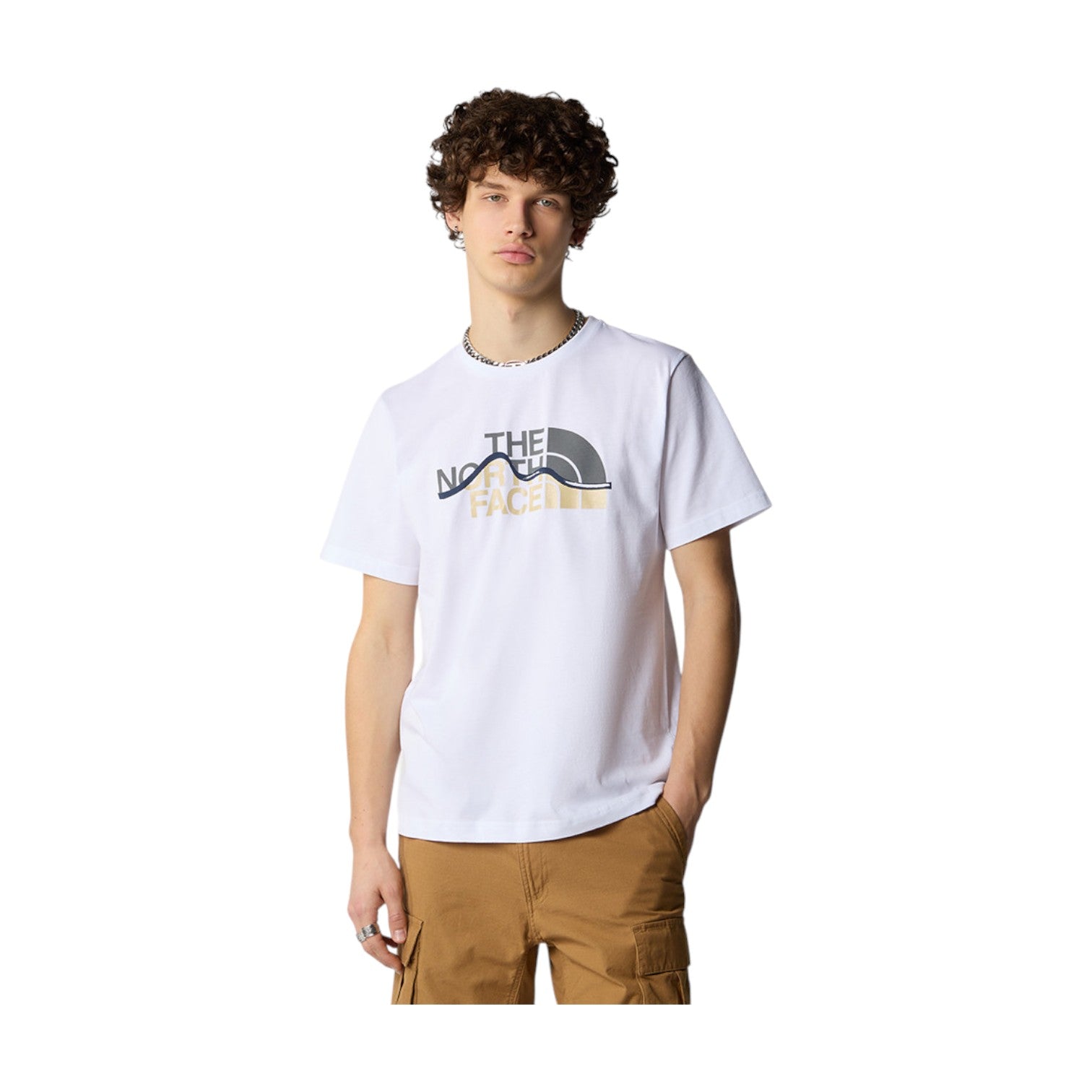 S/S Mountain Line T-Shirt White