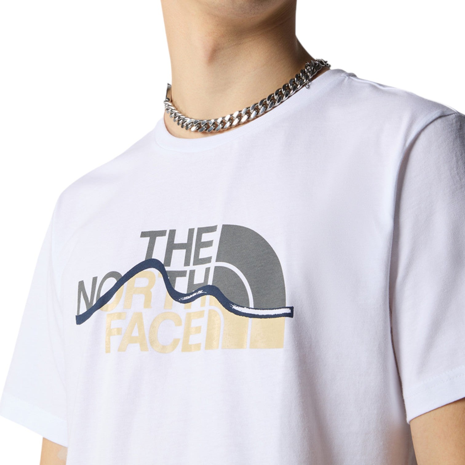 S/S Mountain Line T-Shirt White