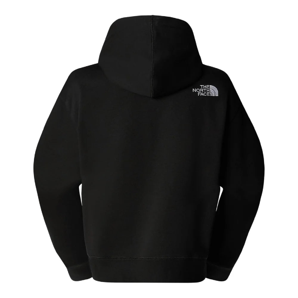Essential Crop Hoodie Black
