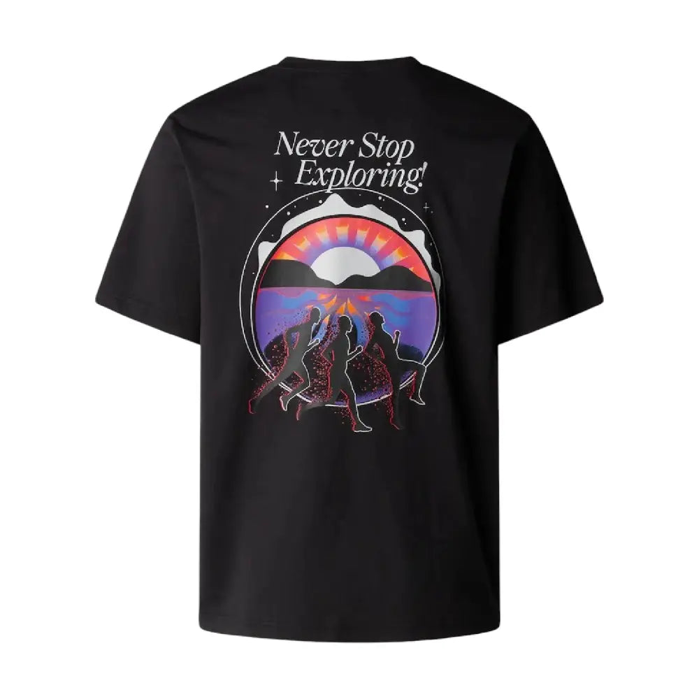 Never Stop Relaxed T-Shirt Black