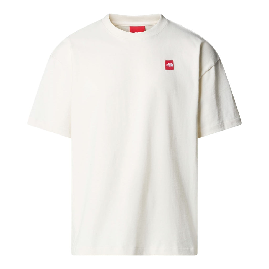 M TNF RED BOX S/S TEE WHITE DUNE
