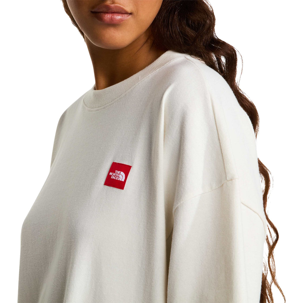 M TNF RED BOX S/S TEE WHITE DUNE