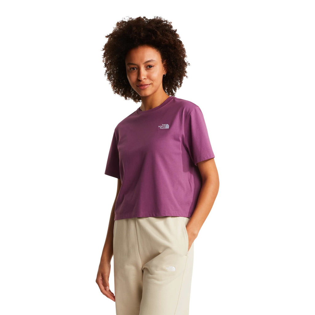 W EVOLUTION SIMPLE DOME CROP RLX SS TEE Chroma Purple