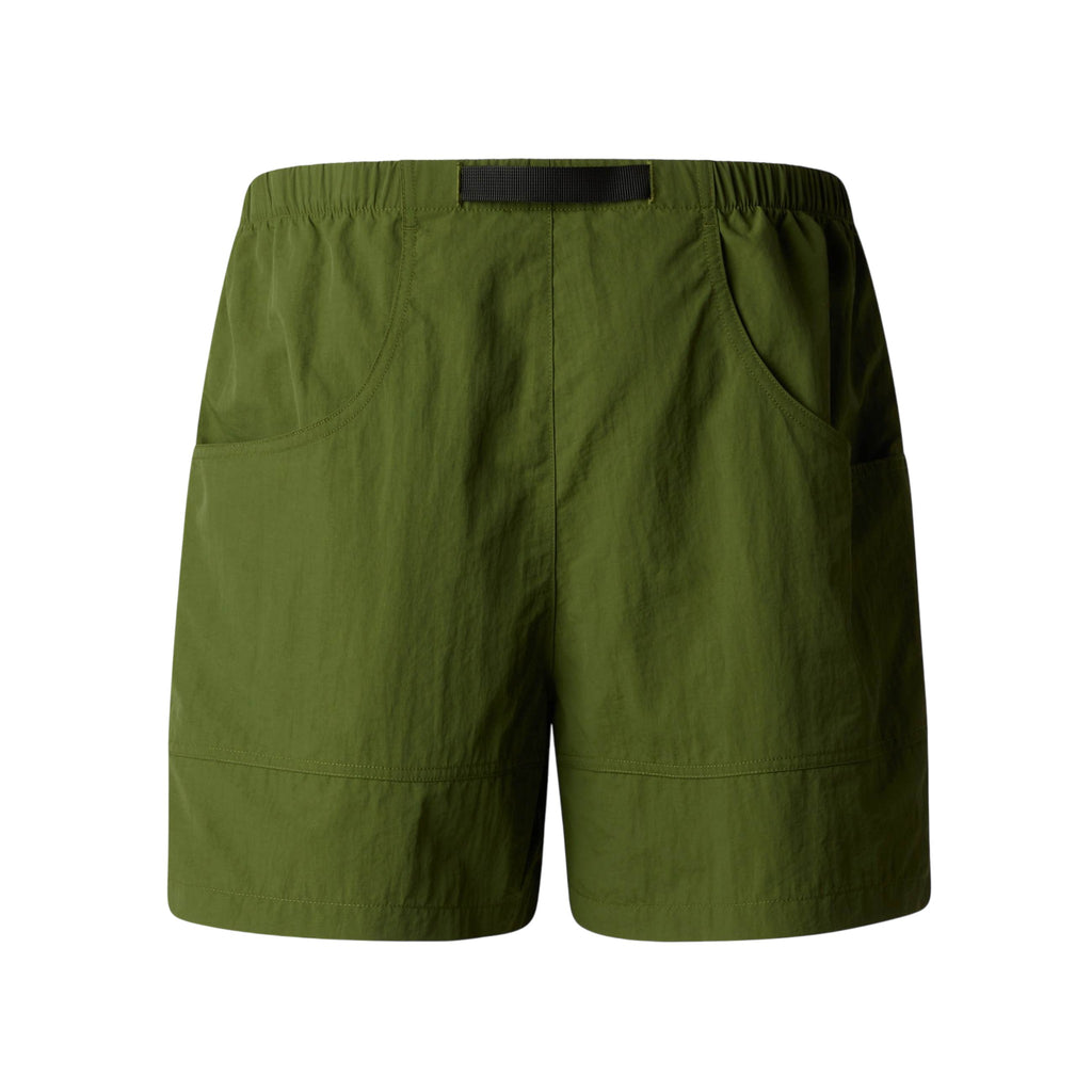 Red Box Nylon Belted Short Woodland Green