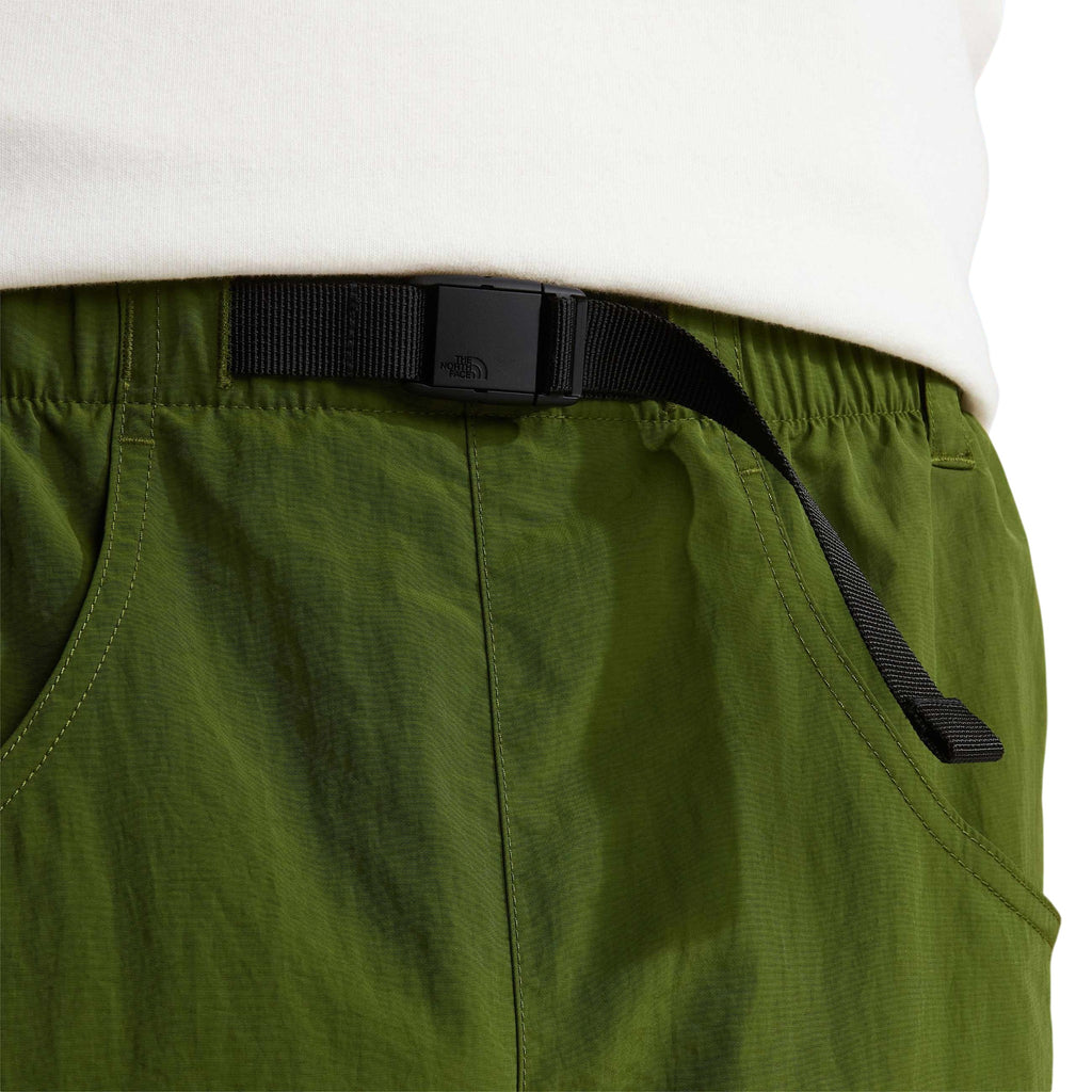 Red Box Nylon Belted Short Woodland Green