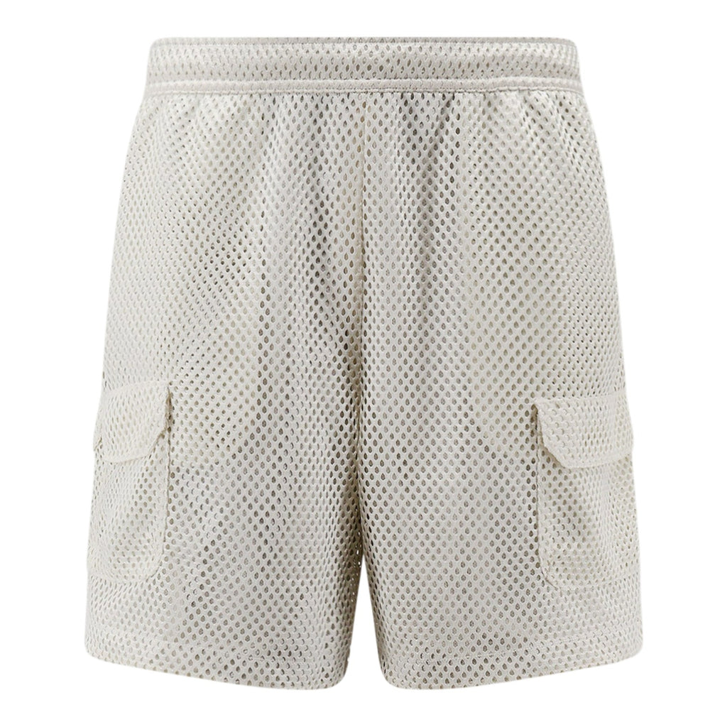 Red Box Mesh Utility Short White Dune