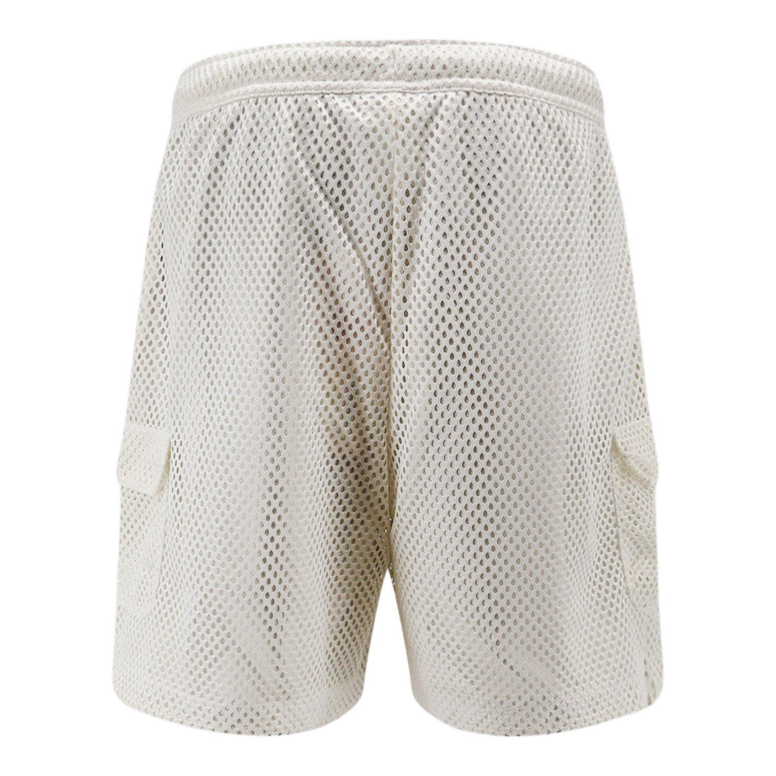 Red Box Mesh Utility Short White Dune