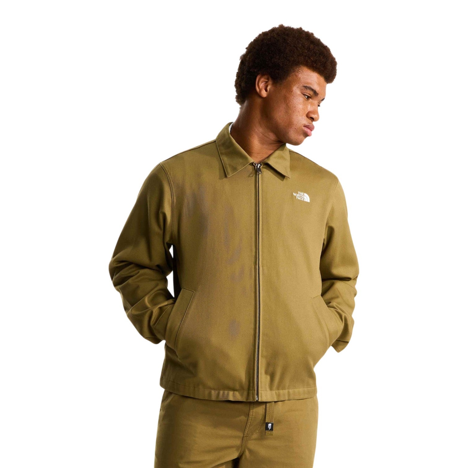 Twill Collared Jacket Cedar