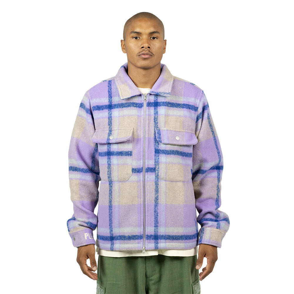 FOLKLORE PLAID WORK JACKET