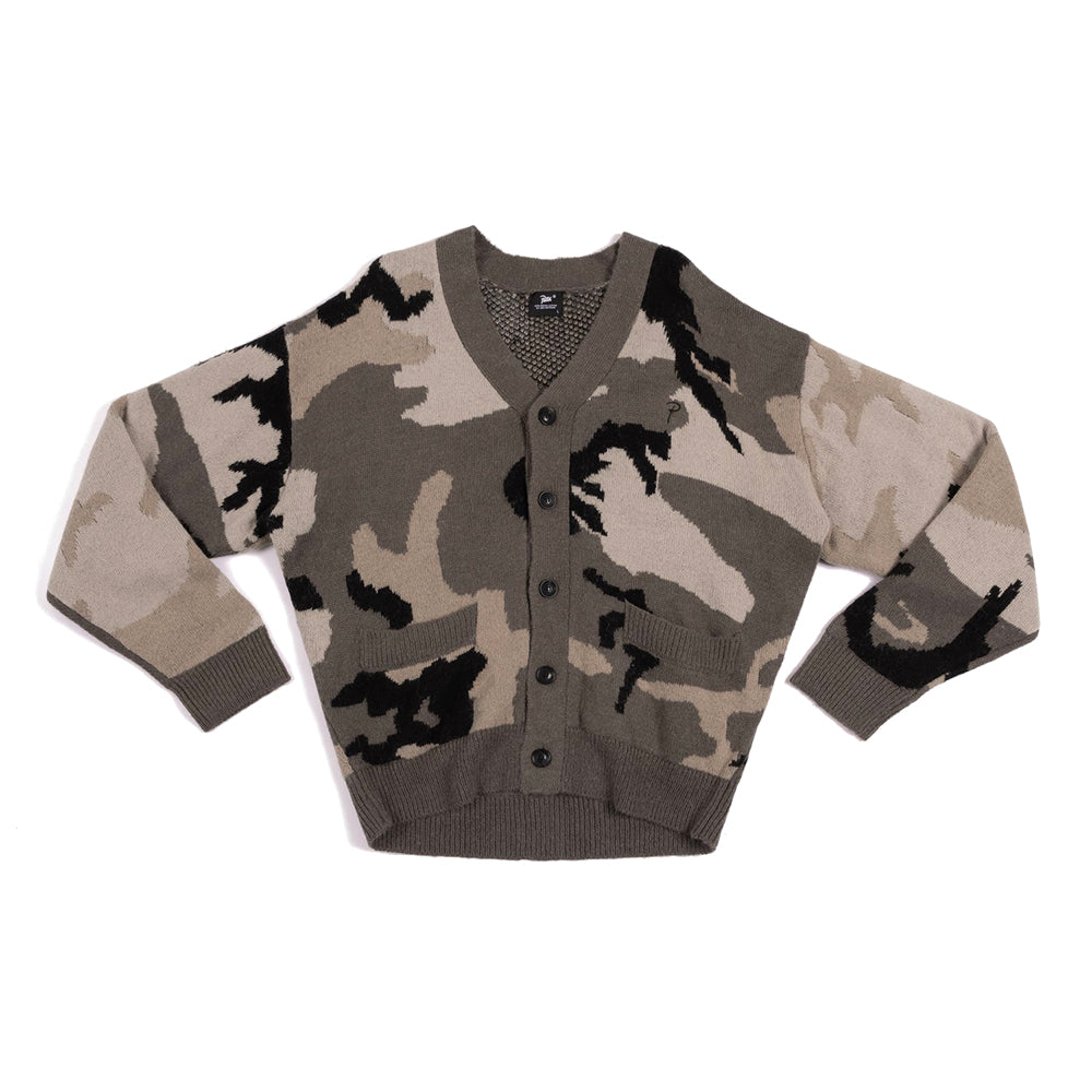 Woodland Camo Knitted Cardigan