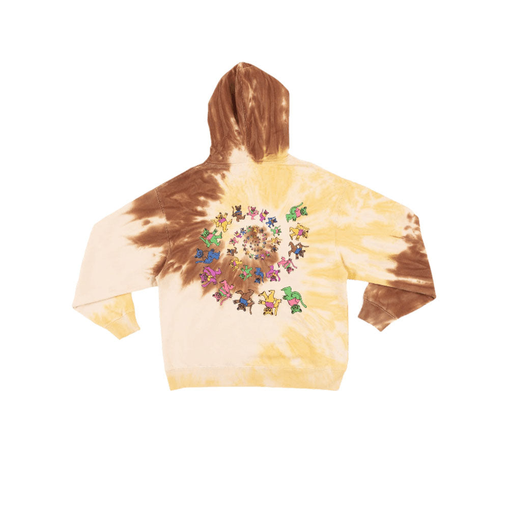 Tie Dye Boxy Hooded Sweater