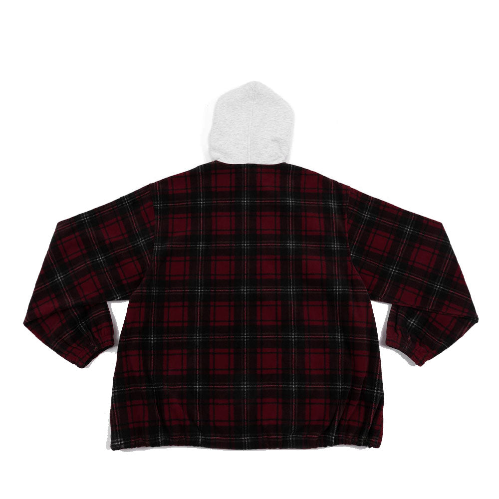 Tartan Fleece Hooded Overshirt