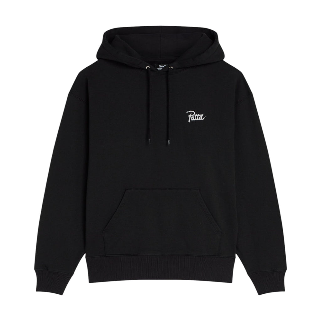 Snake Heart Boxy Hooded Sweater Black