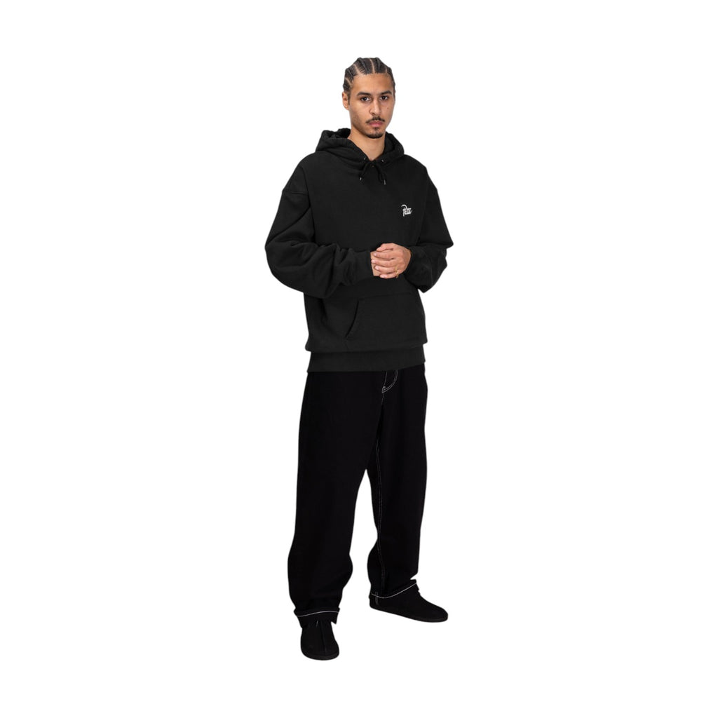Snake Heart Boxy Hooded Sweater Black