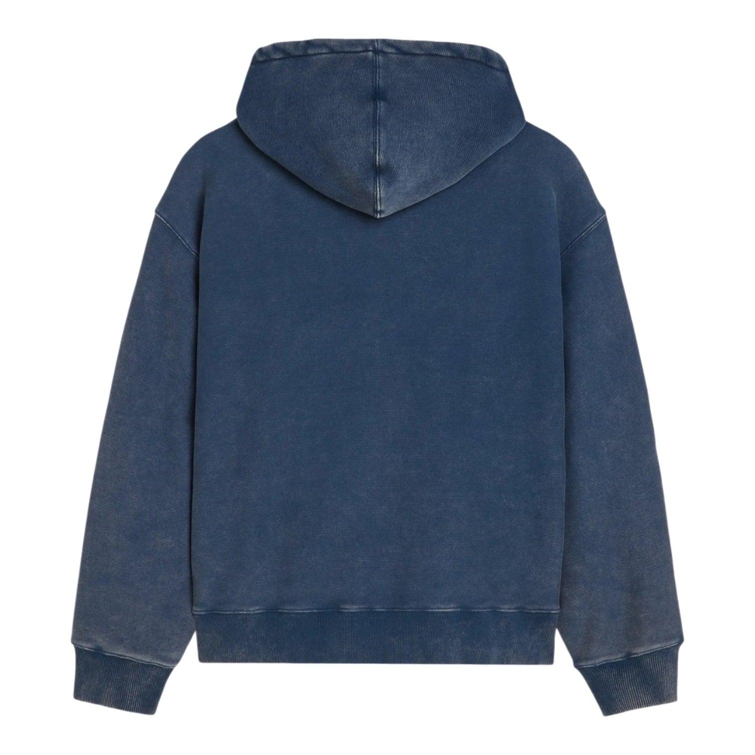 Classic Acid Washed Hooded Sweater Blue
