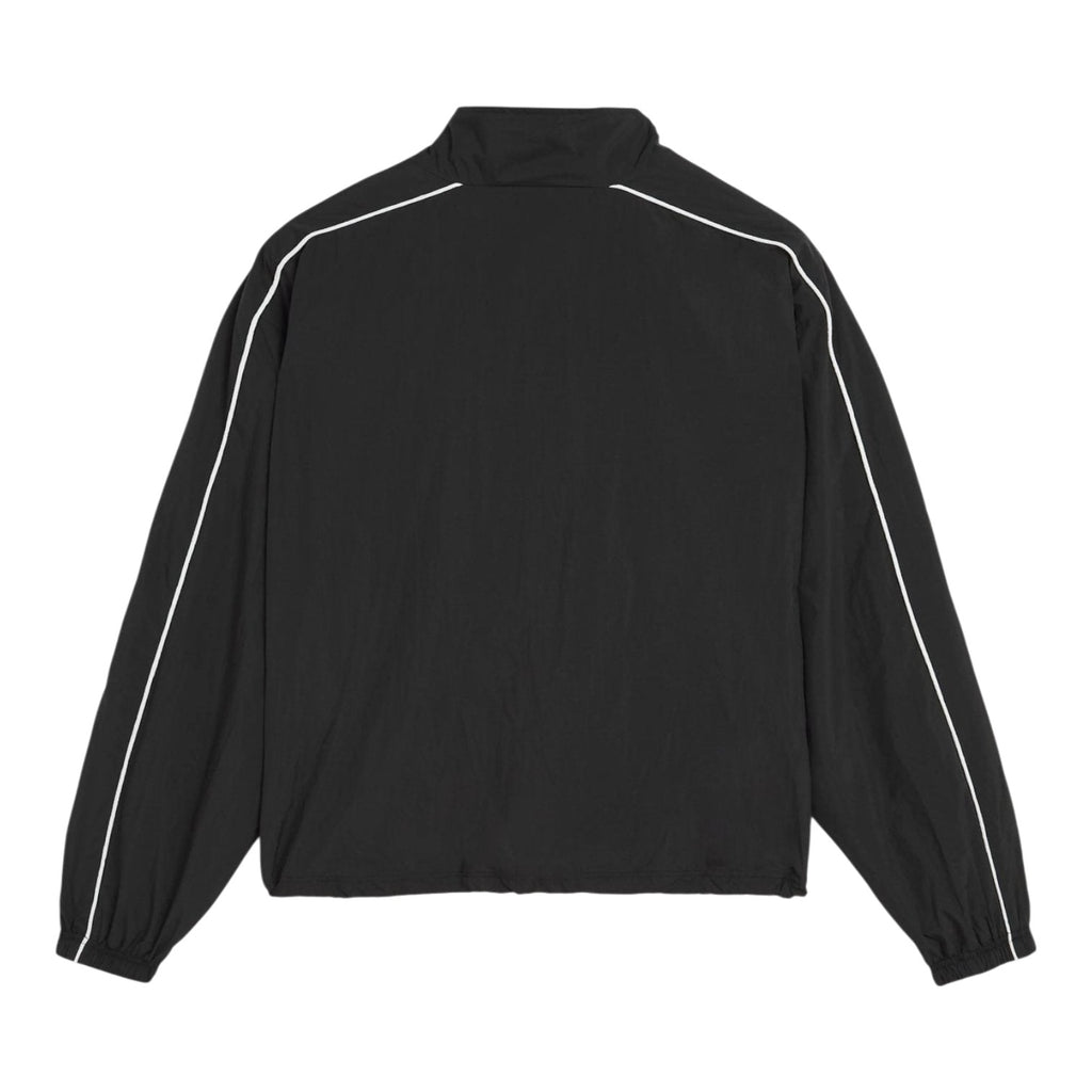 Athletic Nylon Track Jacket Black