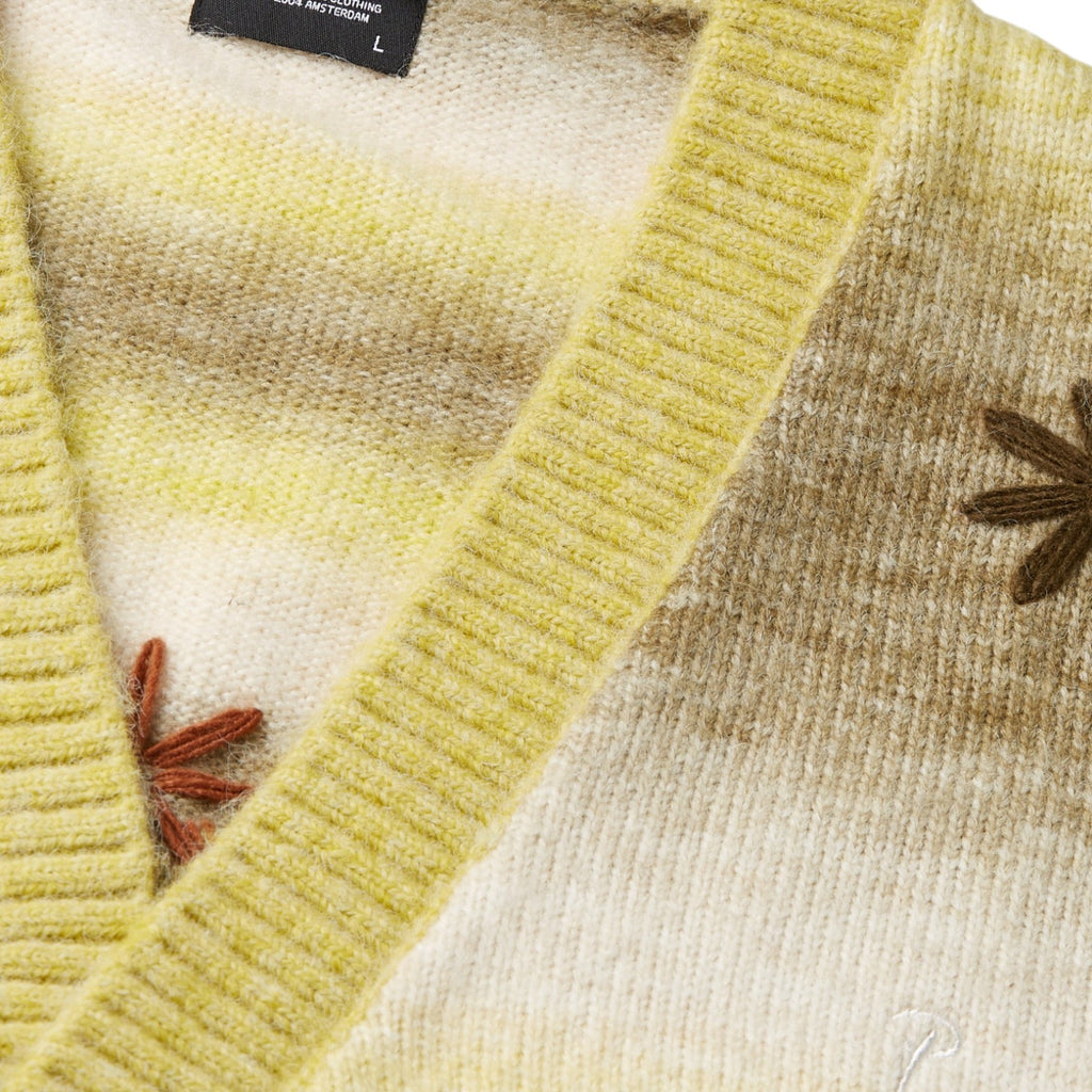 Peace & Love Knitted Cardigan Yellow