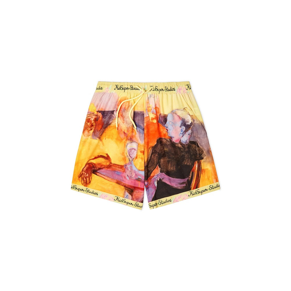 Printed Shorts Yellow
