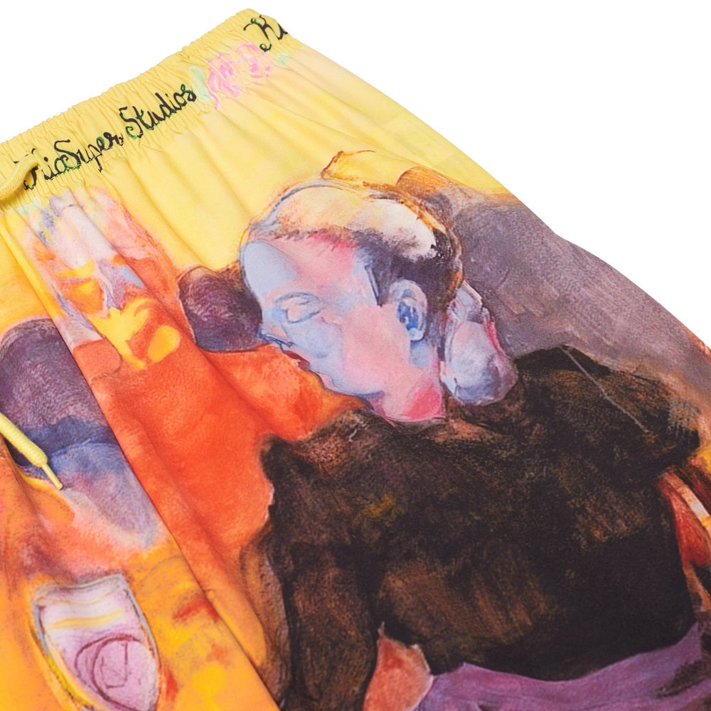 Printed Shorts Yellow