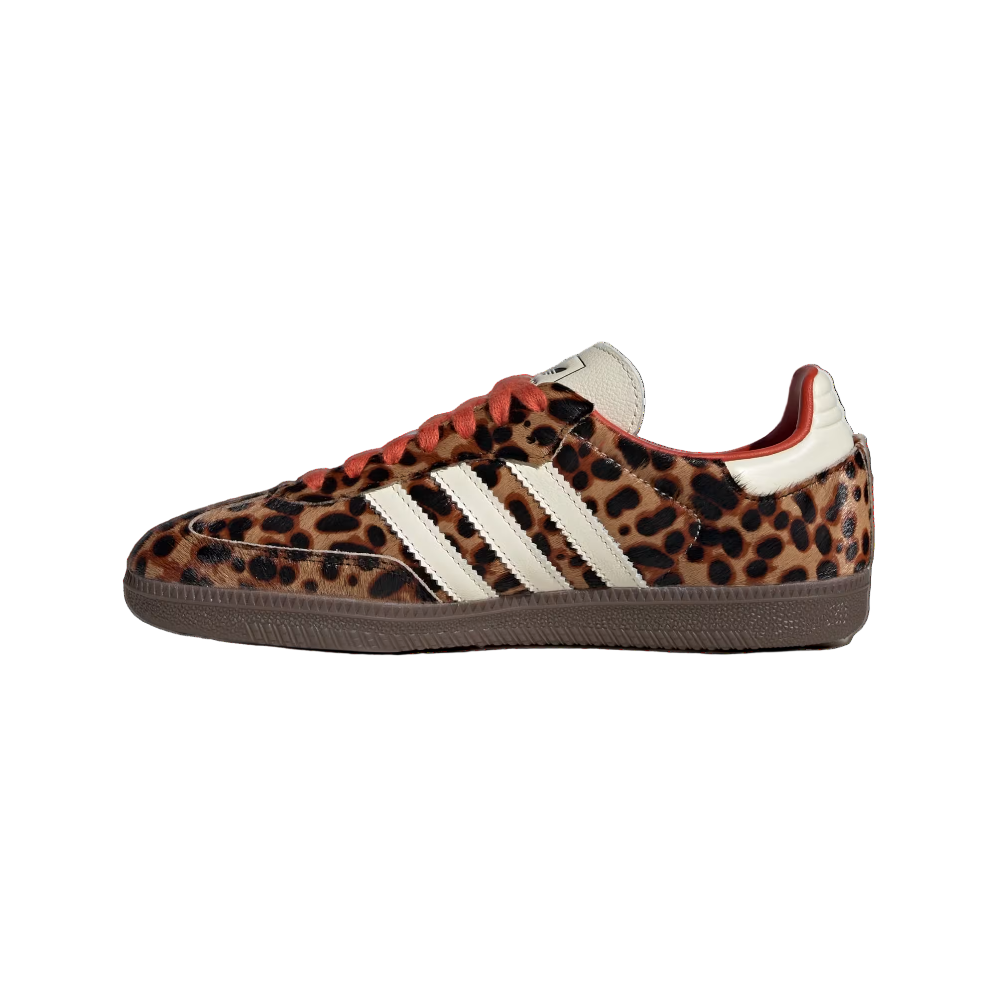 Samba Og Preloved Red Leopard from Adidas featuring a striking leopard print design.