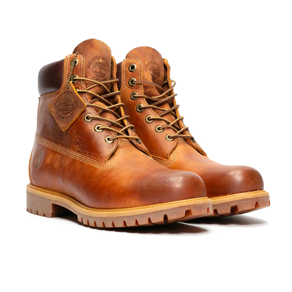 Premium 6 Inch Lace Up Waterproof Boot Brown