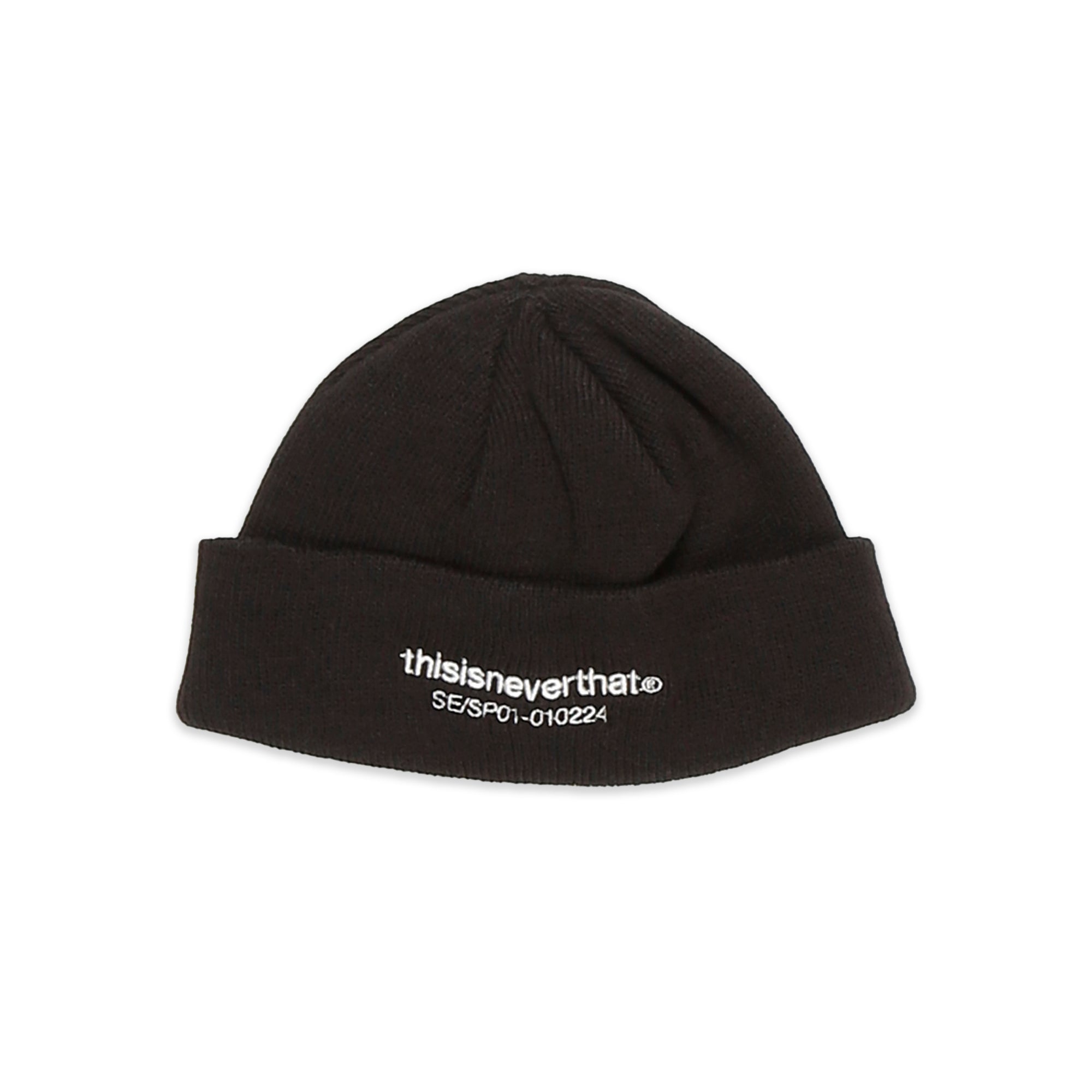 T-Logo Short Beanie Black