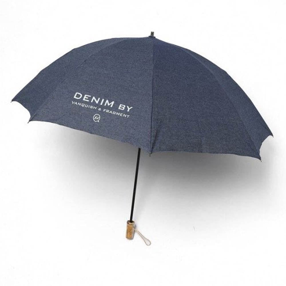 Ombrello Logo Denim Blu