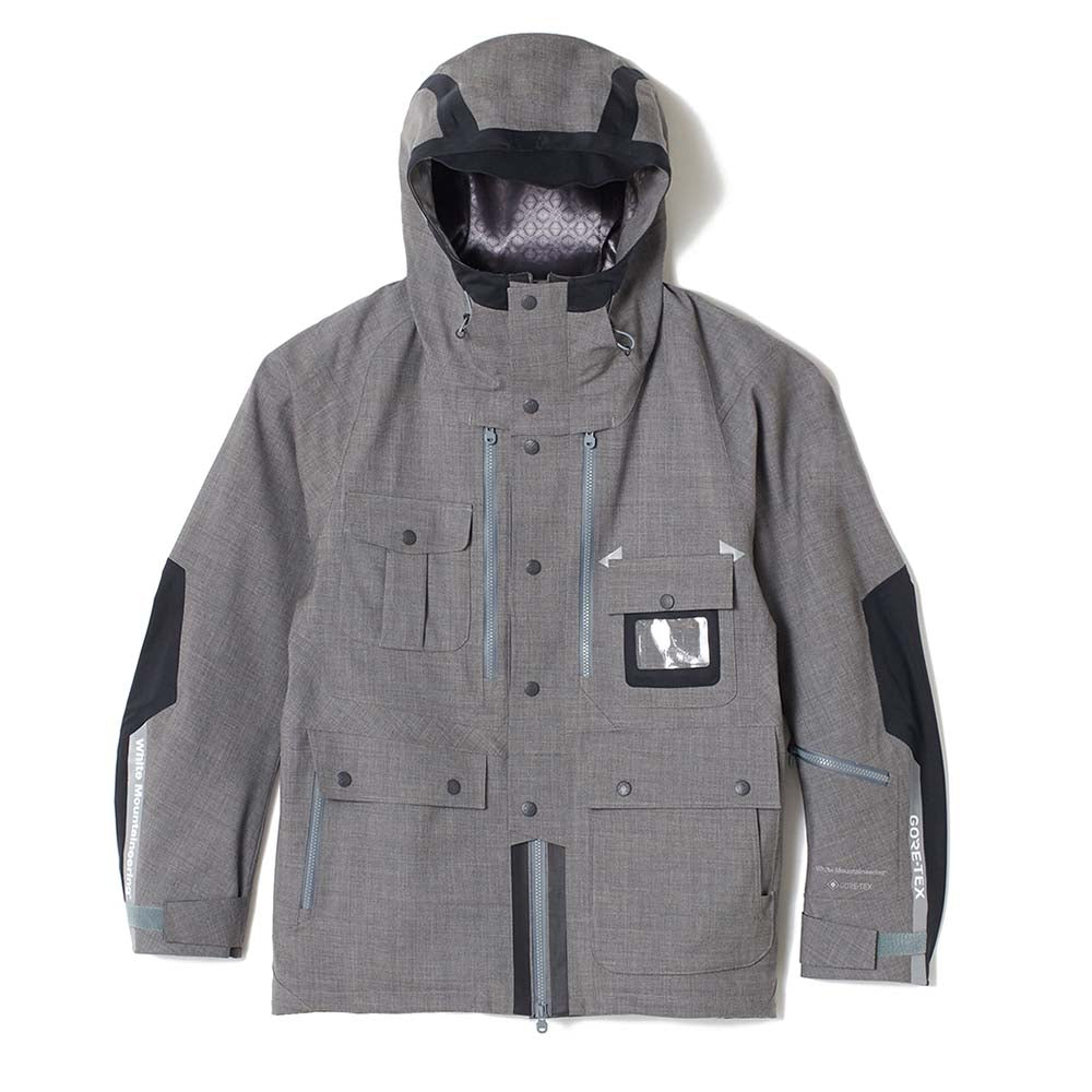 Woven Parka Da  In Goretex Grigio