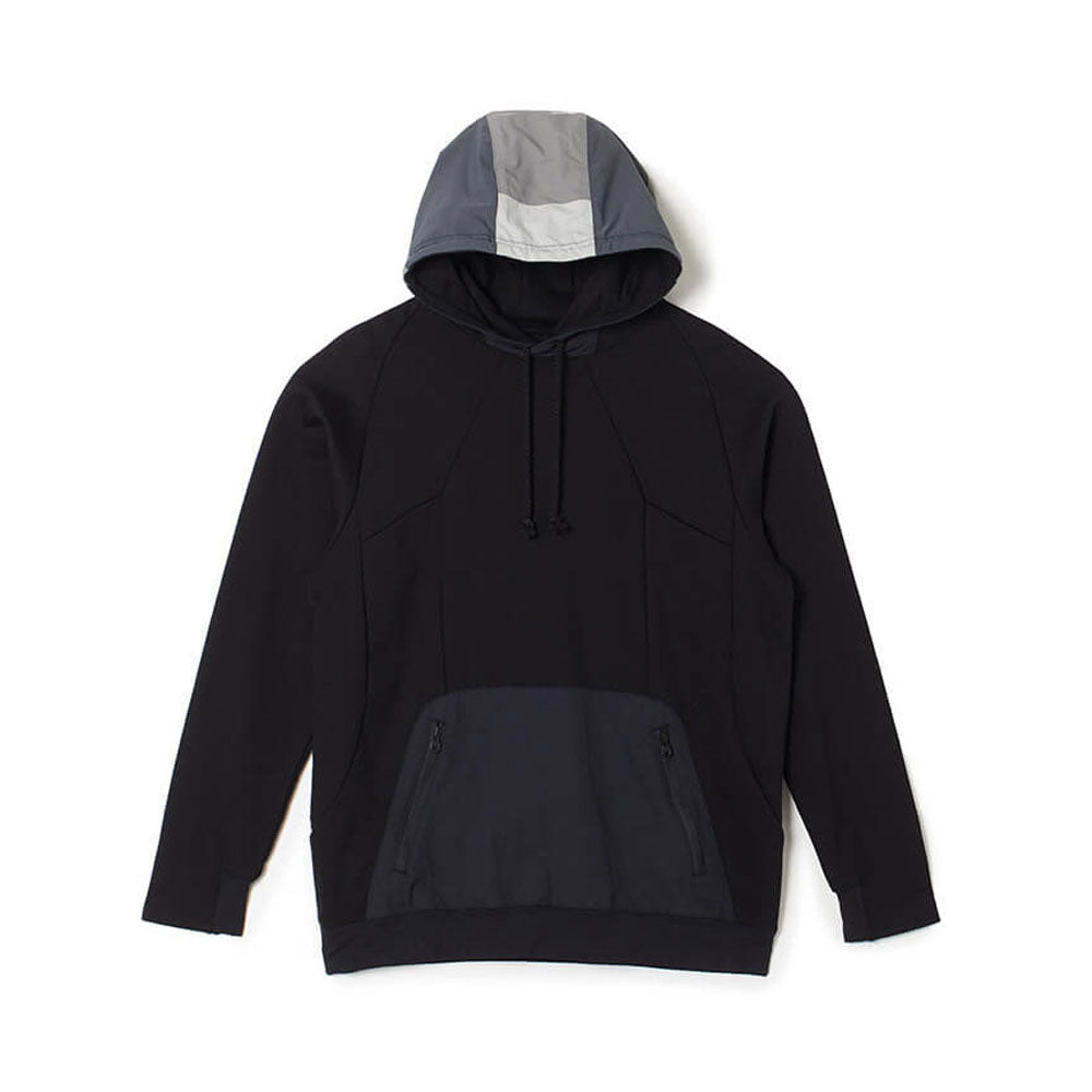 Knitted Contrasted Man's Hoodie B ack