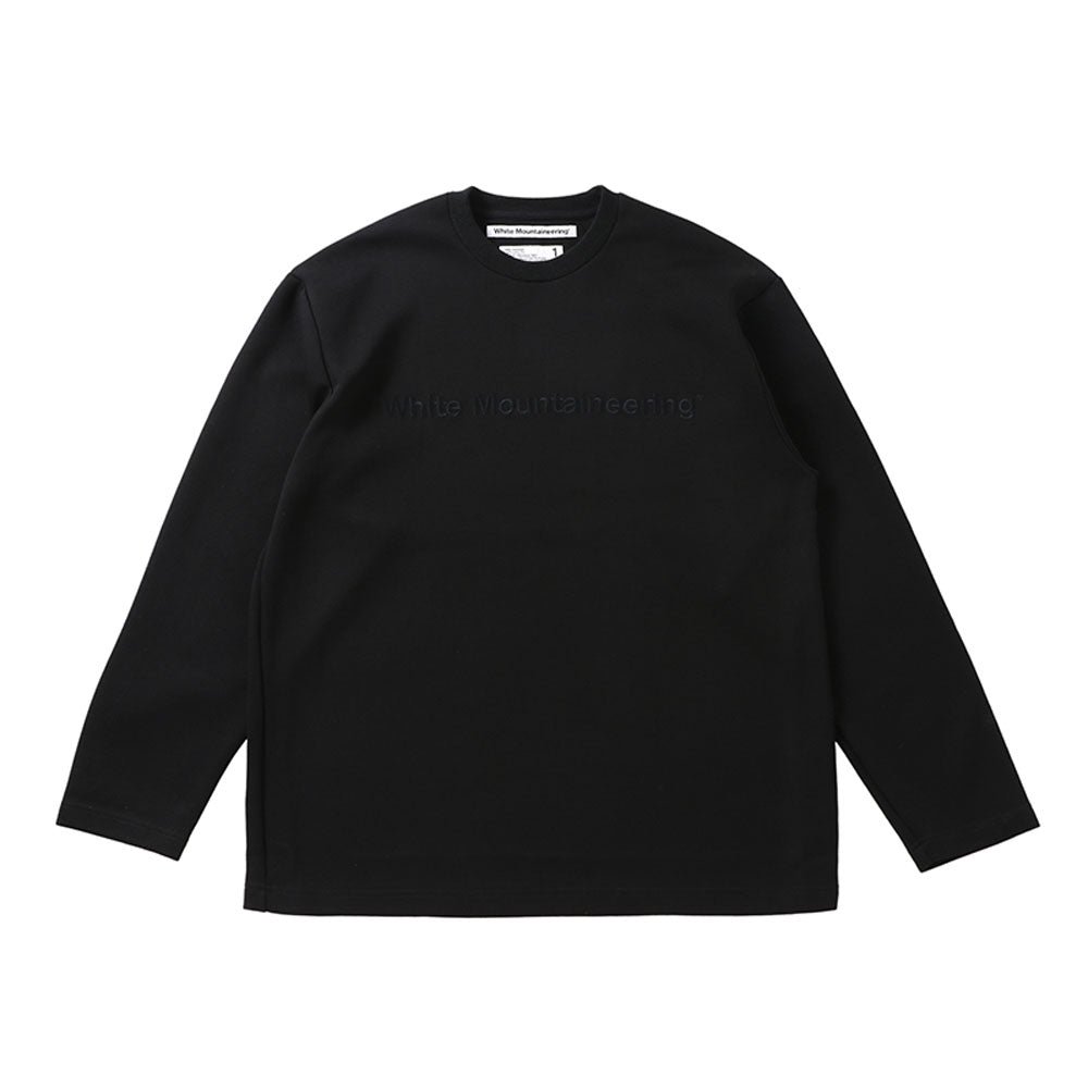 Knitted Logo Embroideried Man's Sweatshirt Black