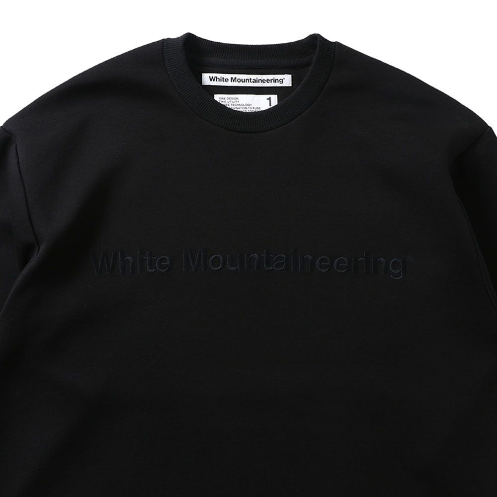 Knitted Logo Embroideried Man's Sweatshirt Black