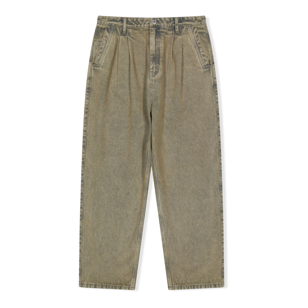 Two Tucked Hairy Denim Pants