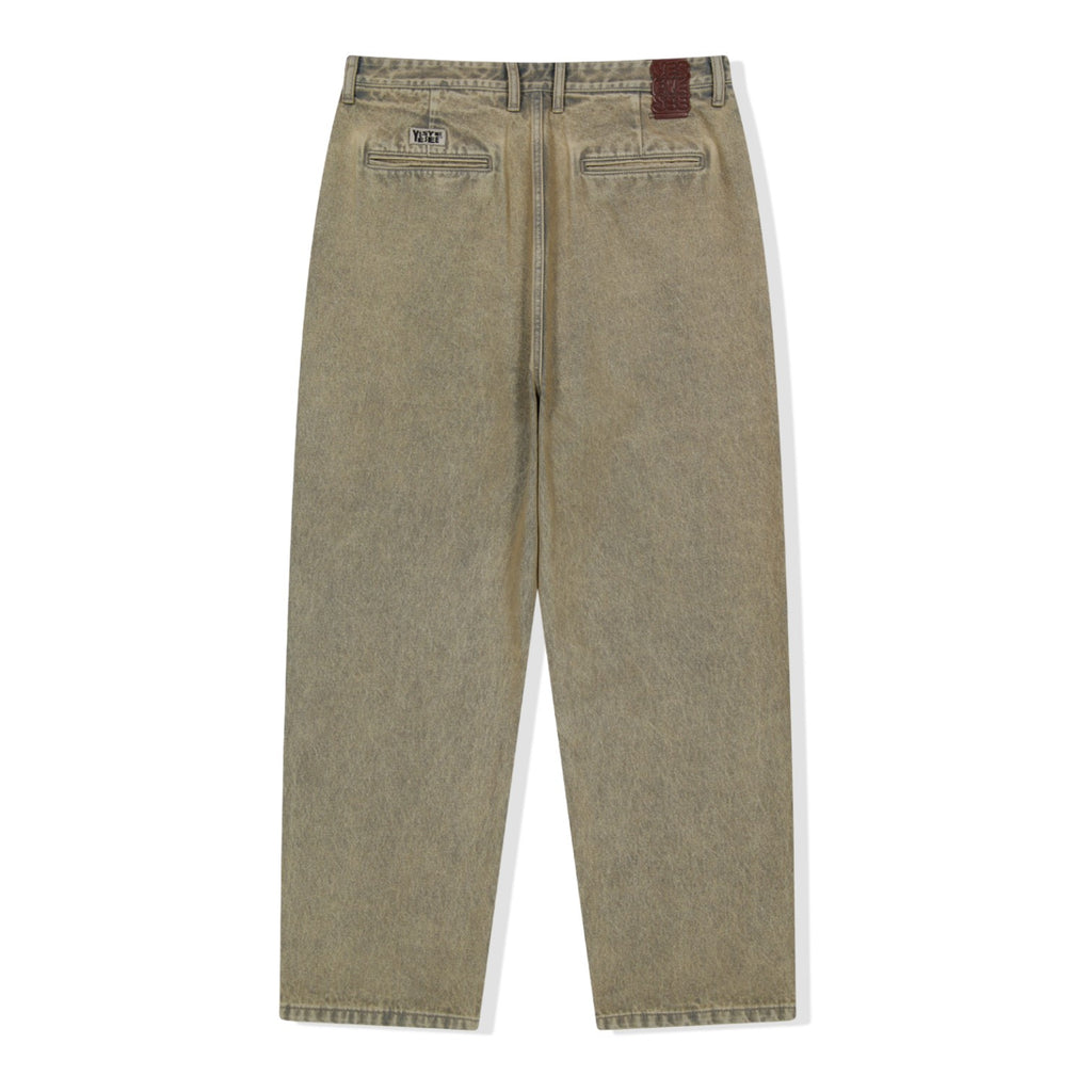 Two Tucked Hairy Denim Pants