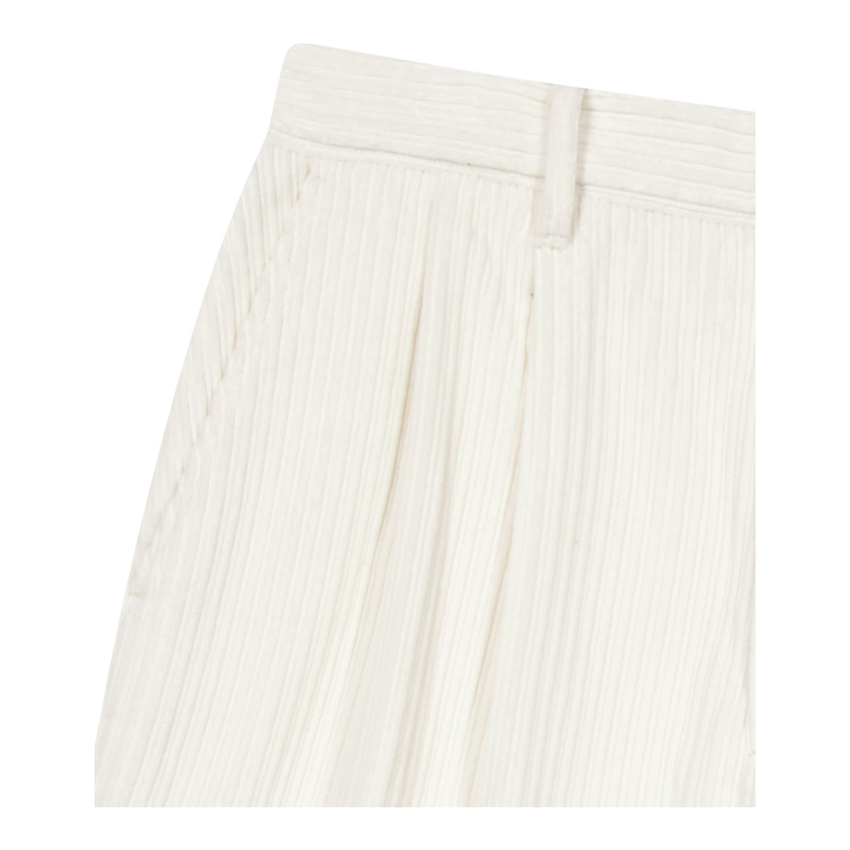 Cord Tucked Pants