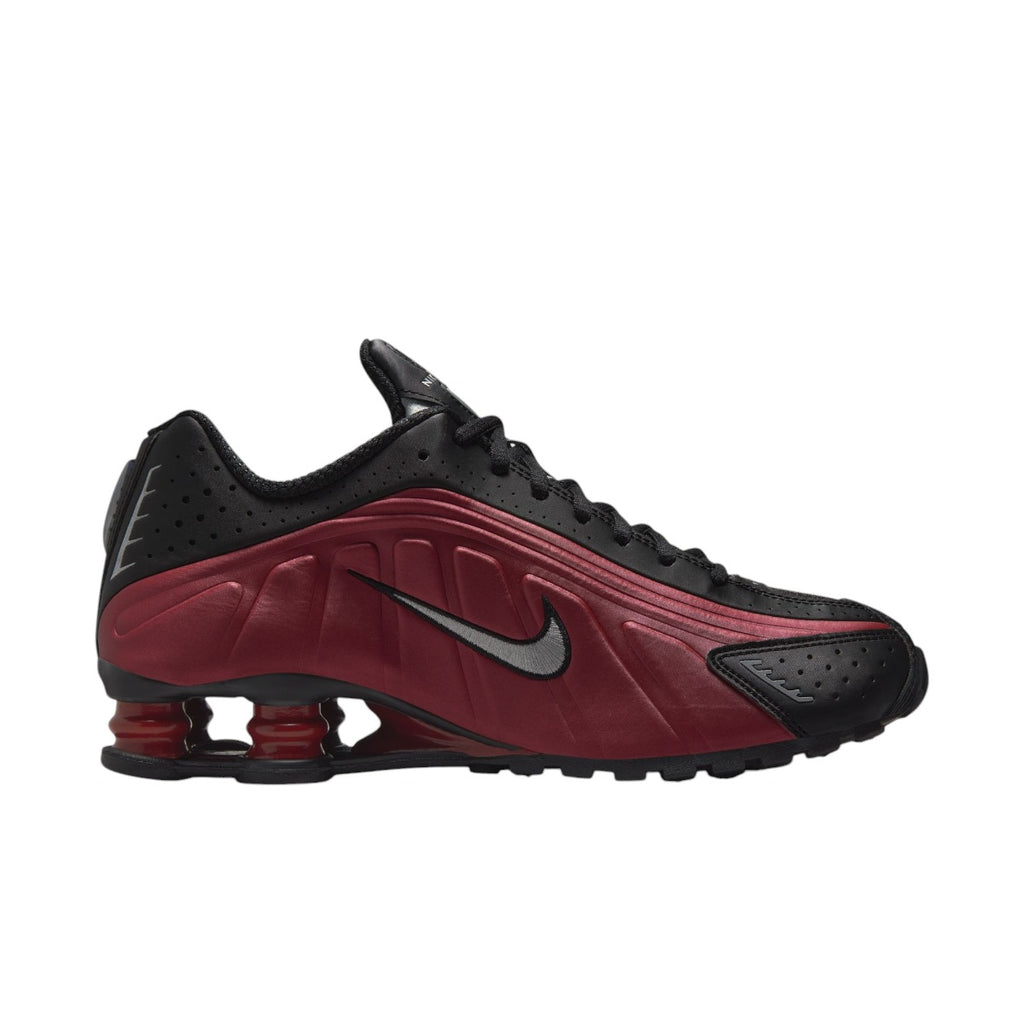 Shox R4 Black & Team Red