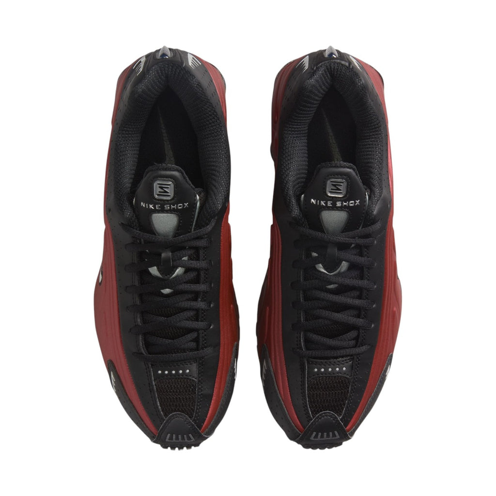 Shox R4 Black & Team Red