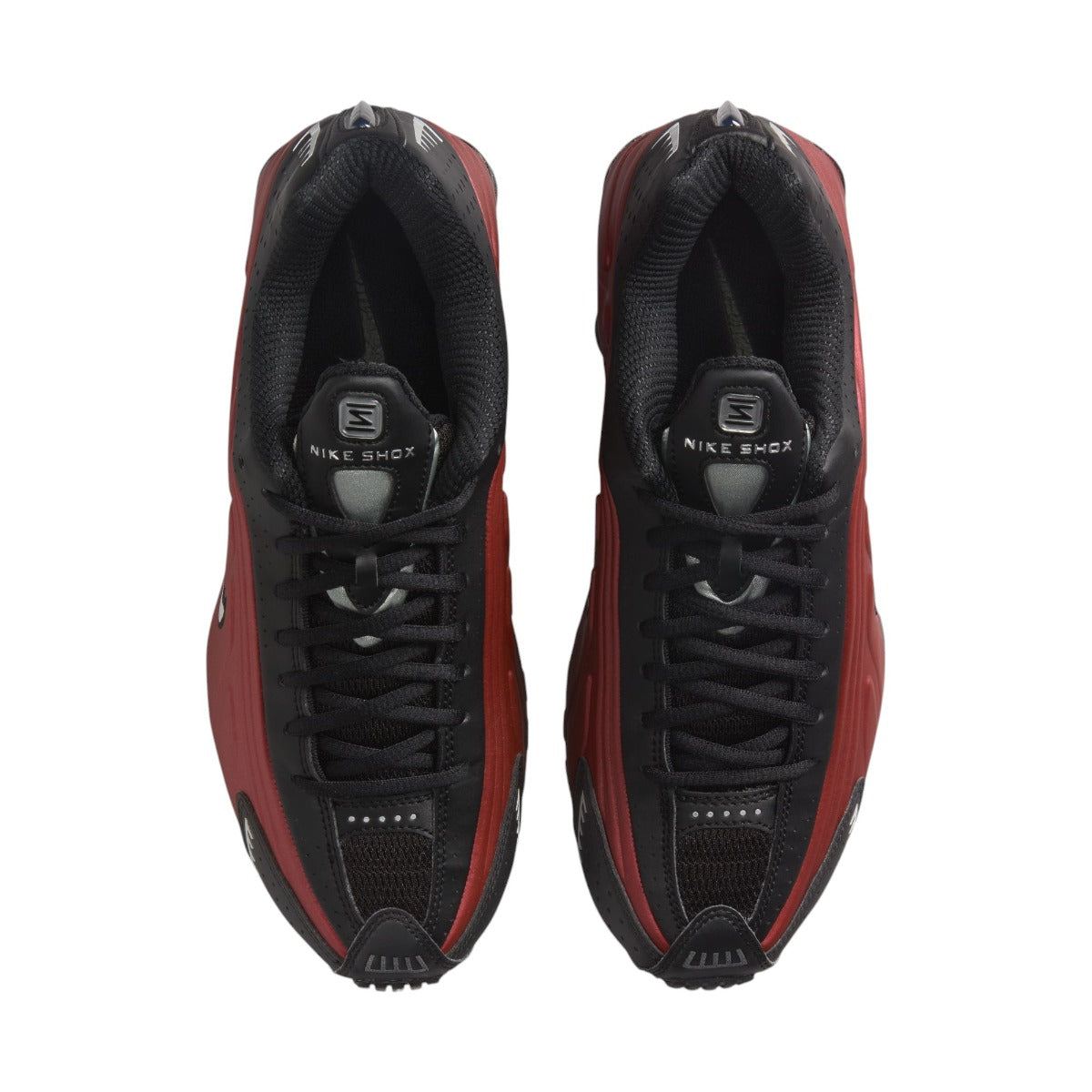 Shox R4 Black & Team Red