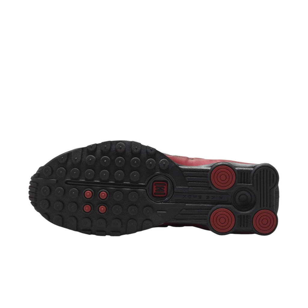 Shox R4 Black & Team Red
