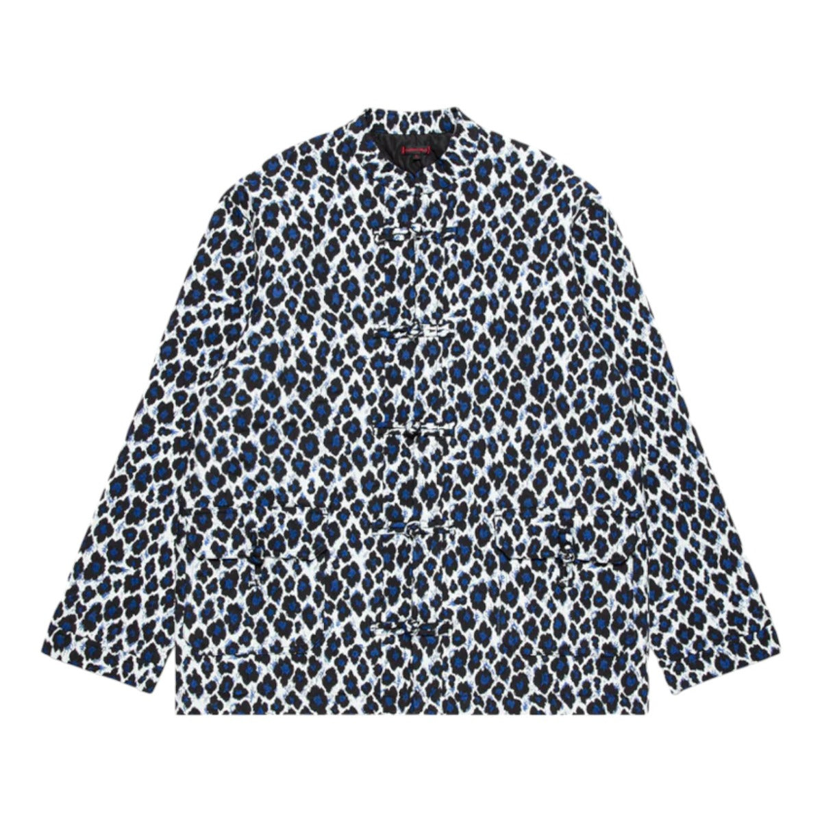 Blue Leopard Chinese Padded Jacket