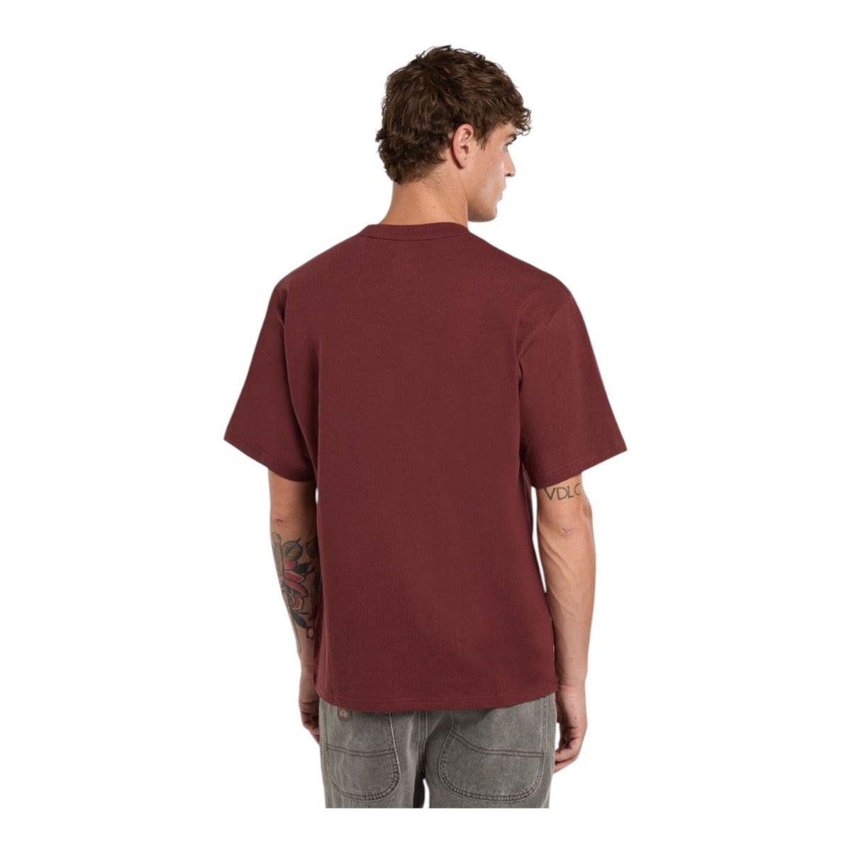 Clancy Heavyweight Ss Tshirt Red