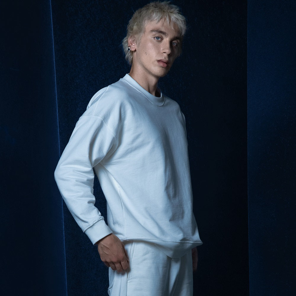 Basic, Not Simple. Crew Sweat White