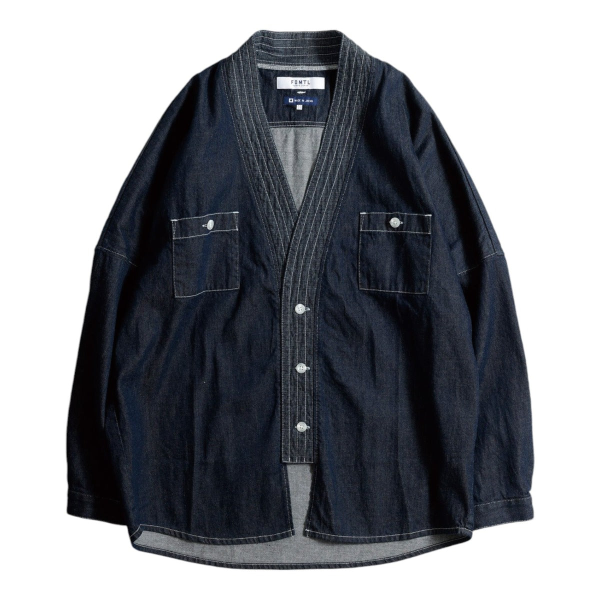 Denim Haori Shirt Rinse
