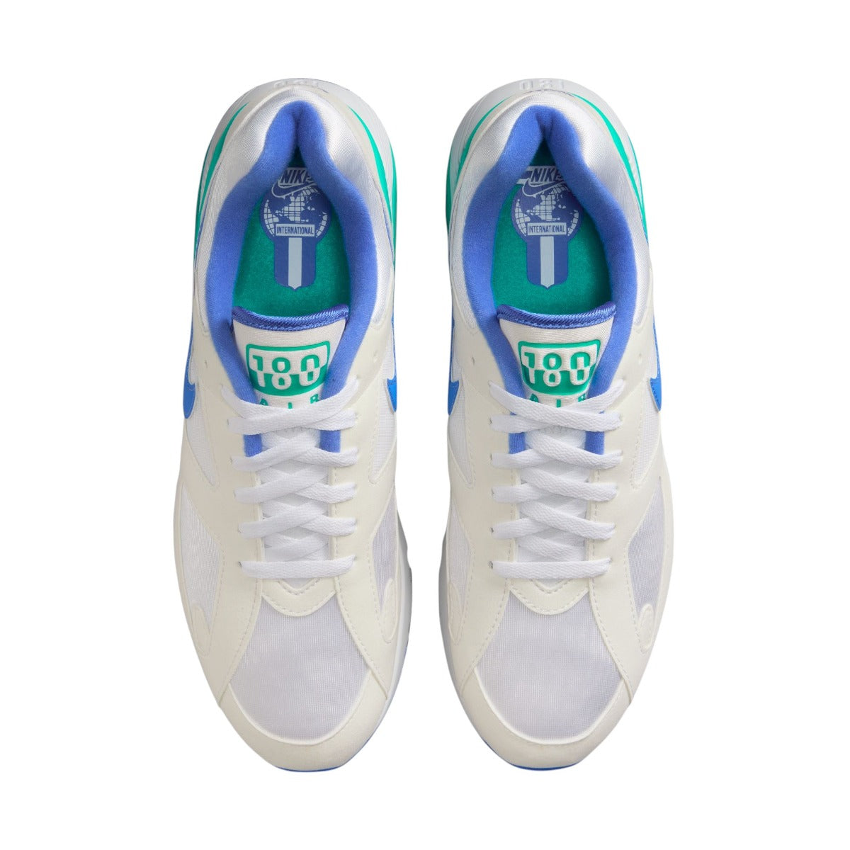 Air 180 White Medium Blue Clear Jade