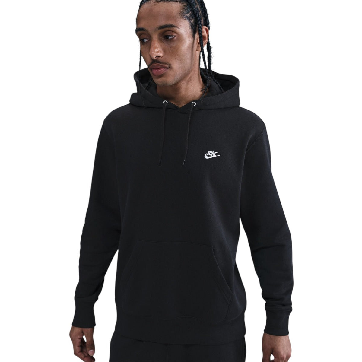 Club Pullover Fleece Hoodie Black