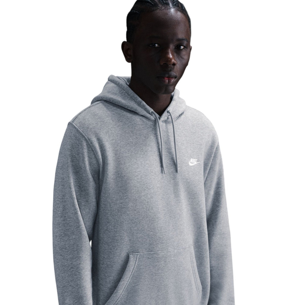 Club Pullover Fleece Hoodie Grey
