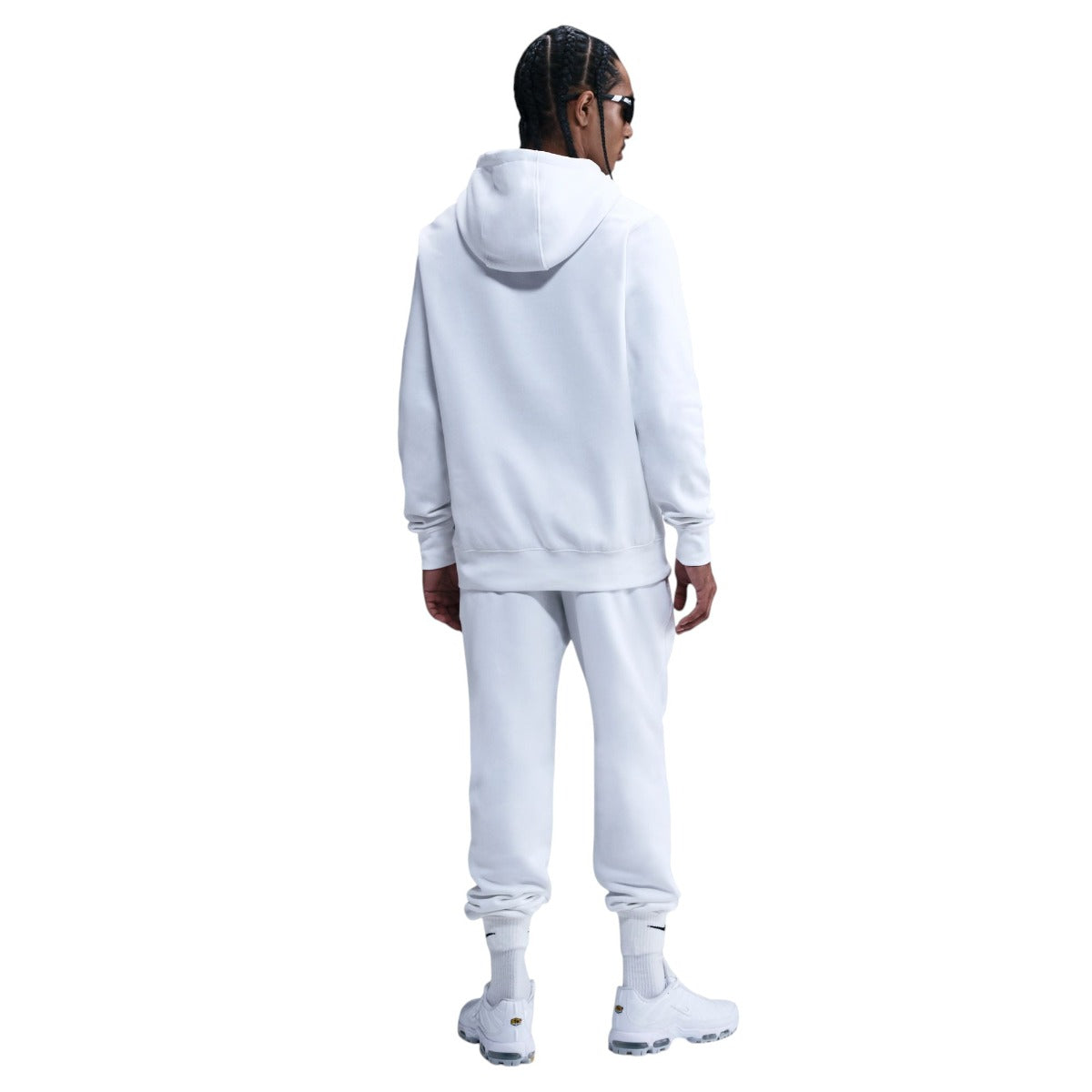 Club Pullover Fleece Hoodie White