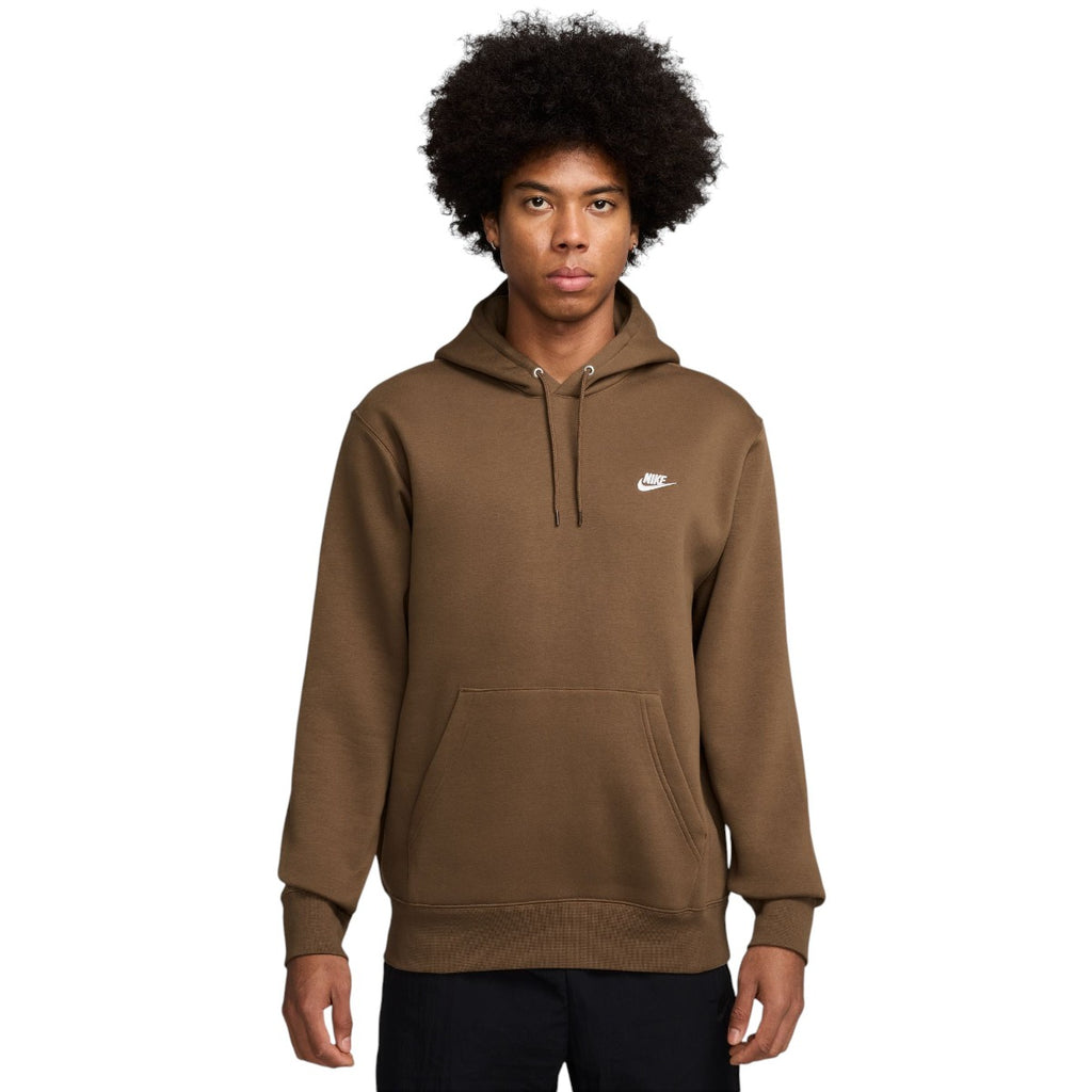 Club Pullover Fleece Hoodie Brown