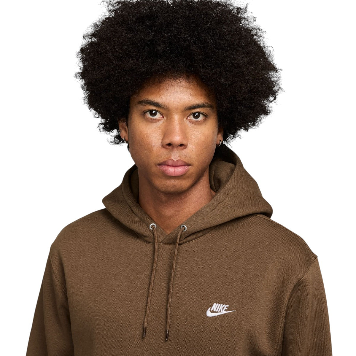 Club Pullover Fleece Hoodie Brown