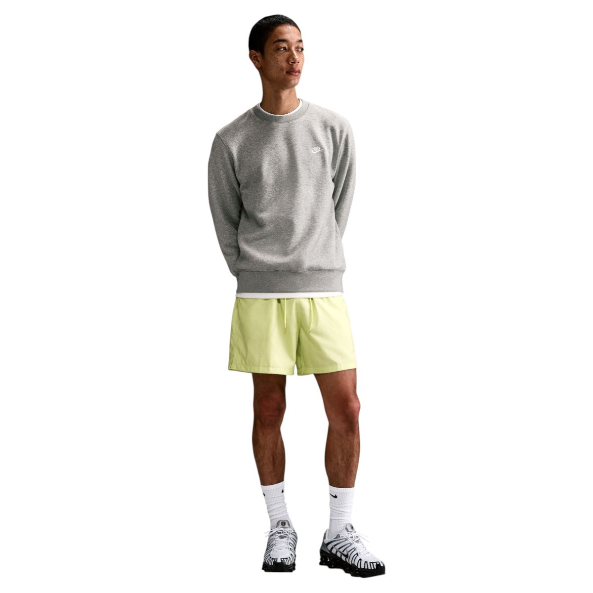 Club Fleece Crew Sweat Grey